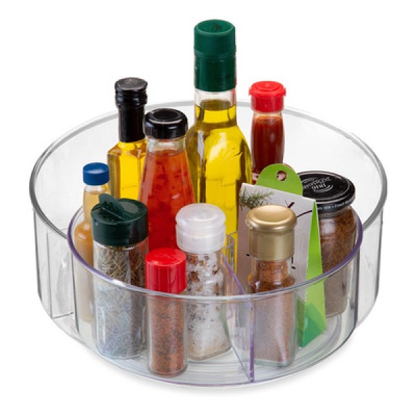 Encontraproduto.com.br - Porta Temperos Giratório Alto Transparente Arthi