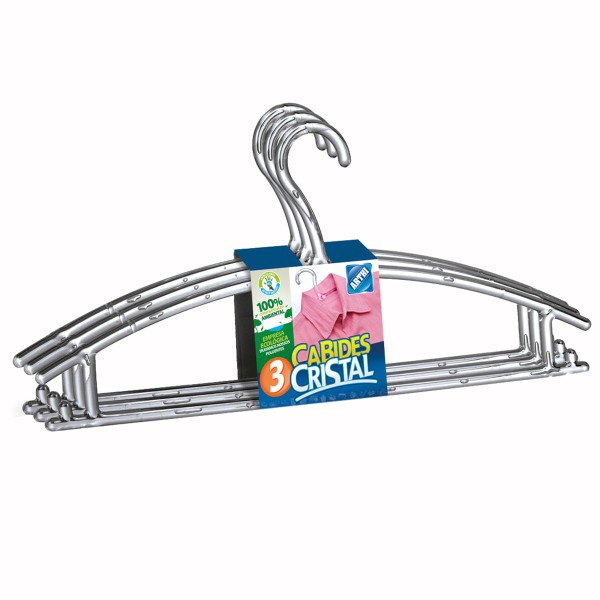 Encontraproduto.com.br - Conjunto de Cabides 3 Peças em Polipropileno Arthi 5872