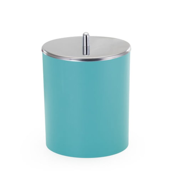 Lixeira tampa inox 5lt azul - arthi
