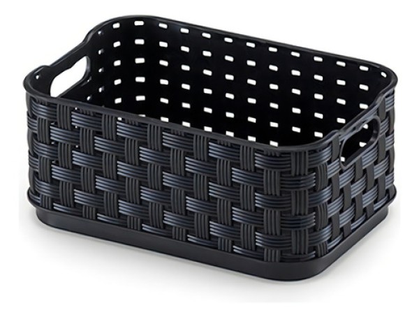 Caixa Rattan 520ml Preto N-1 Arthi
