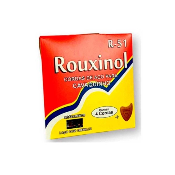 Encontraproduto.com.br - Cordas Para Cavaquinho Aço C/ Chenille R-51 - Rouxinol