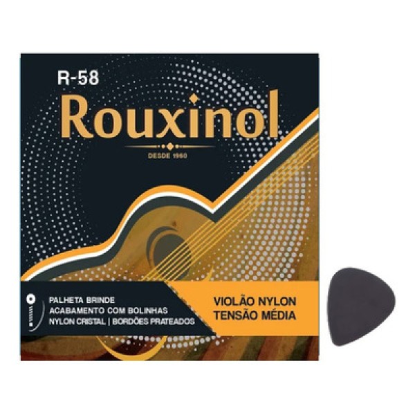 Cordas de Nylon para Violão R-58 Bolinha Rouxinol