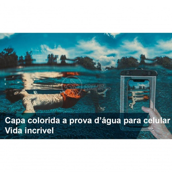 Encontraproduto.com.br - Capa Bolsa Para Celular A Prova D`Água Impermeável