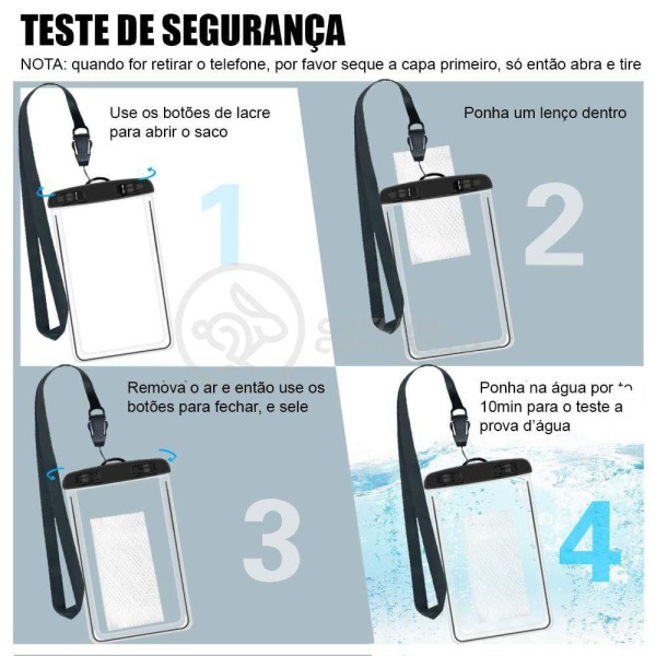 Encontraproduto.com.br - Capa Bolsa Para Celular A Prova D`Água Impermeável