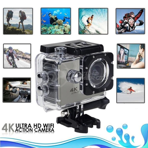 Encontraproduto.com.br - Go Cam Vídeo Action Ação Wifi 4K Sports Cam Ultra Hd Dv 30M