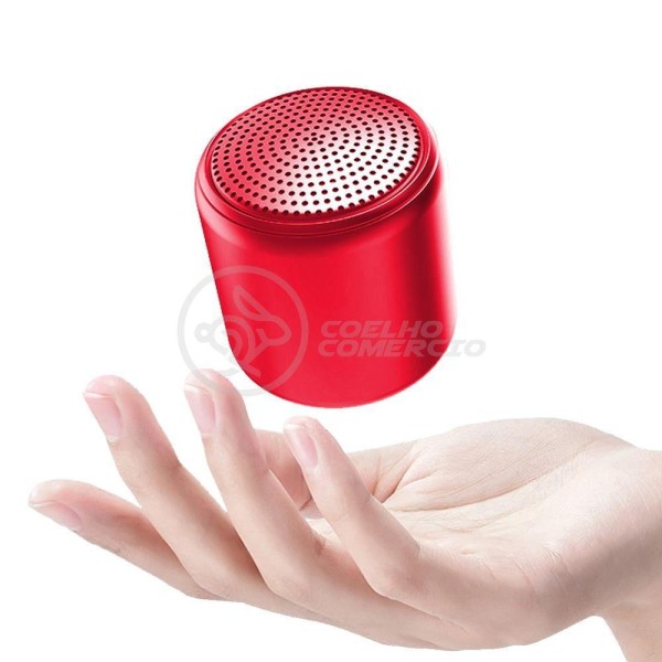 Encontraproduto.com.br - Mini Caixa De Som Inpods Wireless Bluetooth V5 Vermelho