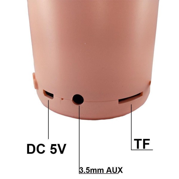 Encontraproduto.com.br - Caixa Som Bluetooth Portátil Littlefun Inpods 7Cm Rosa