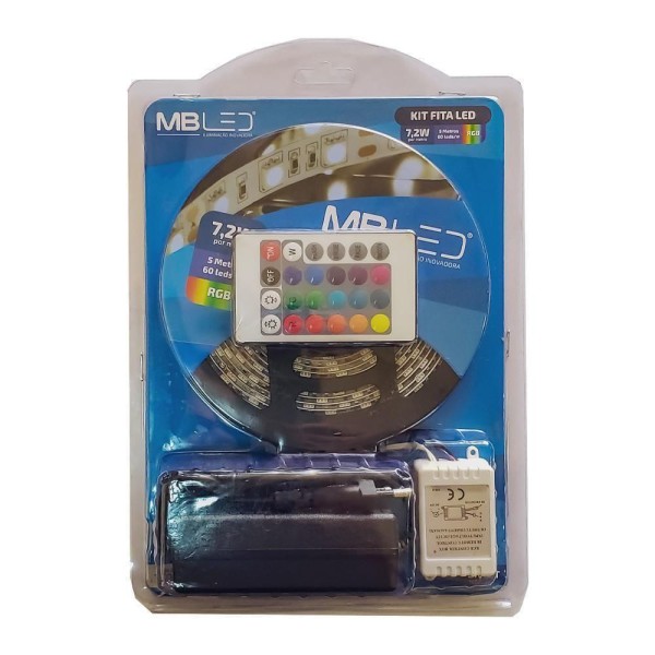 Encontraproduto.com.br - Kit Fita Led Rgb 5050