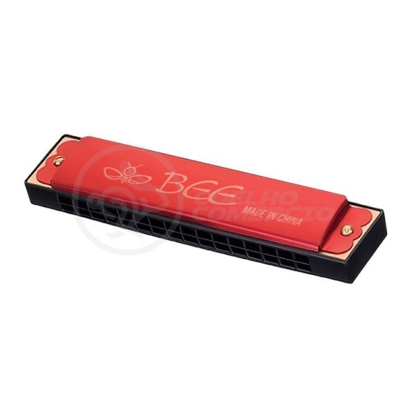 Encontraproduto.com.br - Gaita Harmônica De Boca Tom C Vermelho