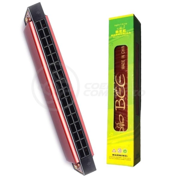 Encontraproduto.com.br - Gaita Harmônica De Boca Tom C Vermelho