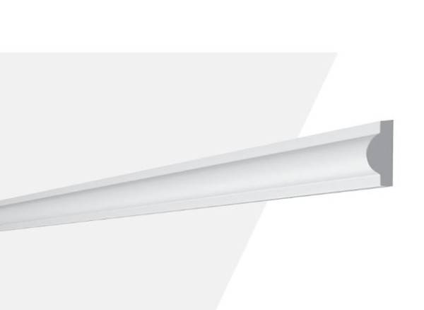 Rodameio Boiserie S2 para Parede 2 Peças 200x2,7cm Branco Gart