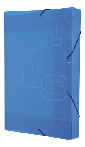 Pasta Aba Elástico Ofício 4cm Azul - Dello