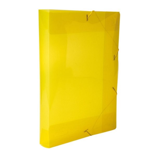 Pasta Aba Elástico Ofício 4cm Line Amarelo - Dello