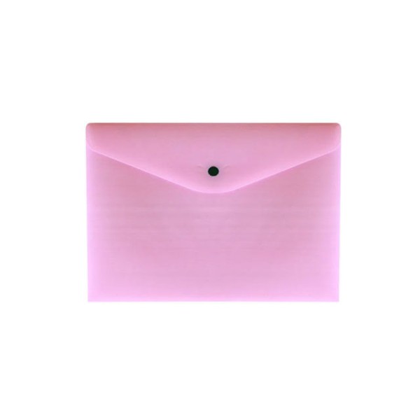 Envelope C/ Botão A4 Serena Rosa Pastel - Dello