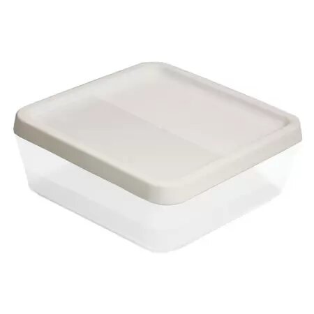 Encontraproduto.com.br - Caixa Organizadora Mini Com Tampa Soul Cristal/Nude Dello