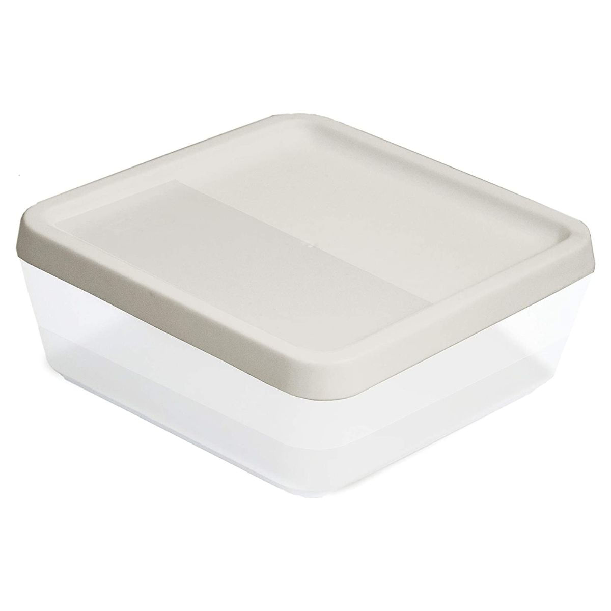 Encontraproduto.com.br - Caixa Organizadora Mini Com Tampa Soul Cristal/Nude Dello
