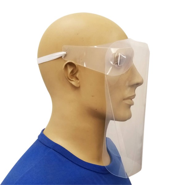 Encontraproduto.com.br - Protetor Facial Dello com Visor Incolor 25CM