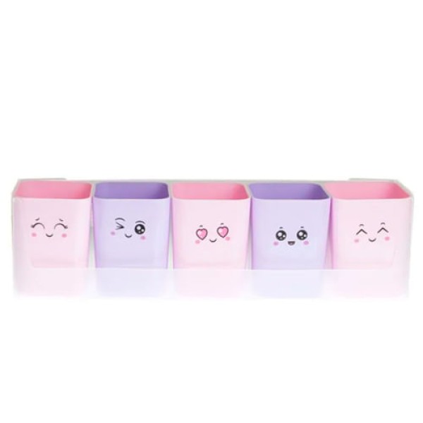 Encontraproduto.com.br - Mini Kit Doçura 1 Suporte e 4 Porta Objetos Dello