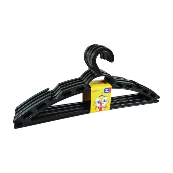 Encontraproduto.com.br - Conjunto de Cabides Keita com 10 Unidades Preto