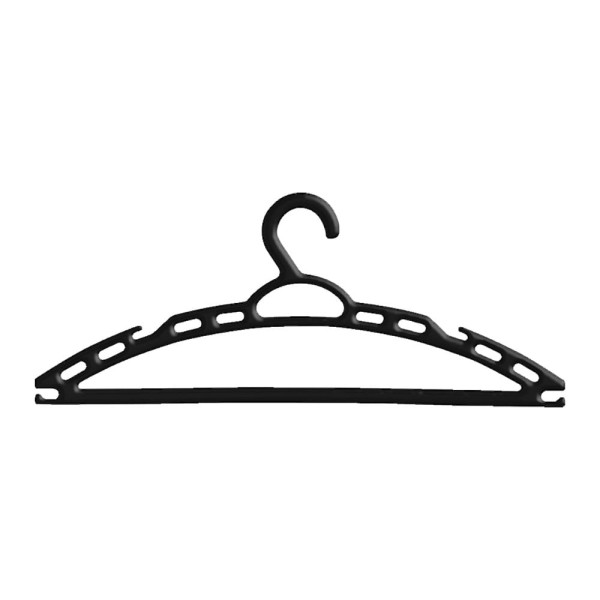 Encontraproduto.com.br - Conjunto de Cabides Keita com 10 Unidades Preto