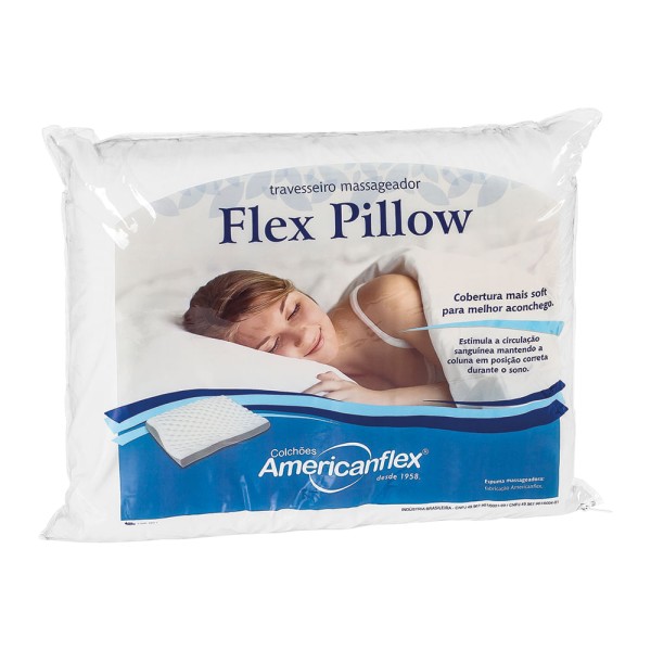 Encontraproduto.com.br - Travesseiro Americanflex Flex Pillow 50x38cm