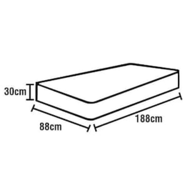 Encontraproduto.com.br - Colchão Solteiro AmericanFlex Topázio Gel com Pillow Top e Molas Ensacadas 30x88x188 cm