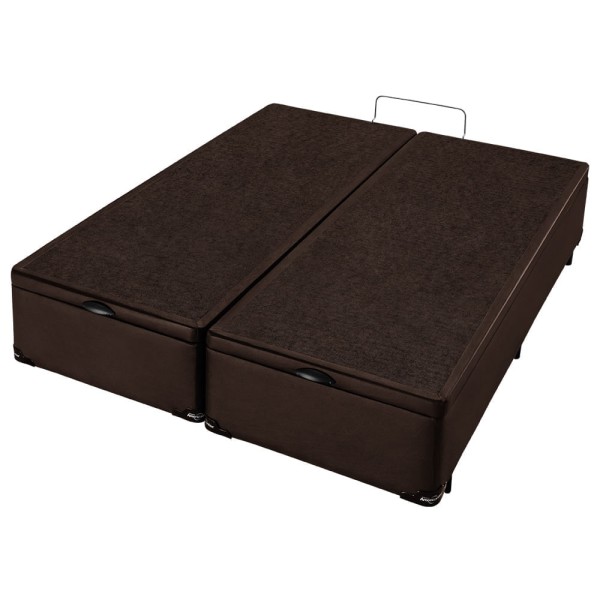 Encontraproduto.com.br - Conjunto Box Baú Super King Molas Ensacadas Americanflex Resiste Plus Double Face II 193x203x74cm