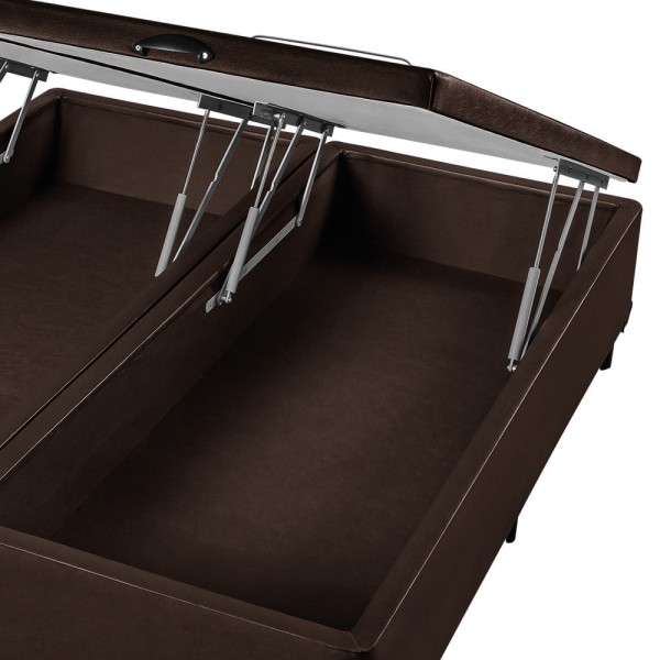 Encontraproduto.com.br - Conjunto Box Baú Super King Molas Ensacadas Americanflex Resiste Plus Double Face II 193x203x74cm