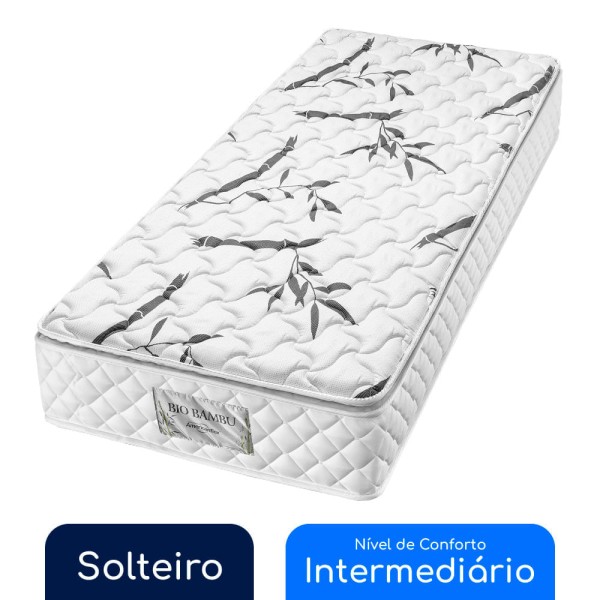 Encontraproduto.com.br - Colchão Solteiro Molas TriPower Americanflex Bio Bambu 88x188x26cm
