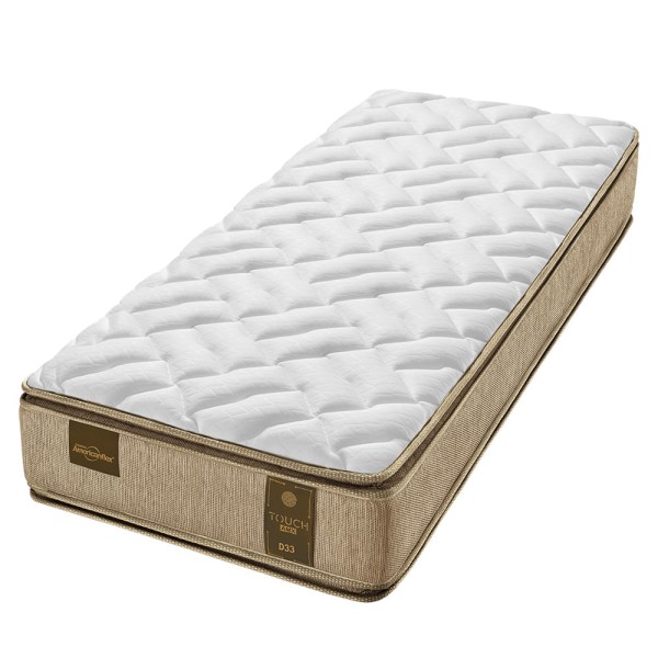 Encontraproduto.com.br - Colchão Solteiro Espuma D33 Americanflex Touch Amx 100x200x30cm