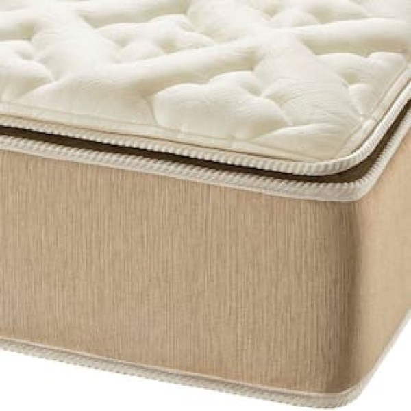 Encontraproduto.com.br - Colchão Queen AmericanFlex Prime com Pillow Top e Molas Ensacadas 34x158x198 - Bege Pérola