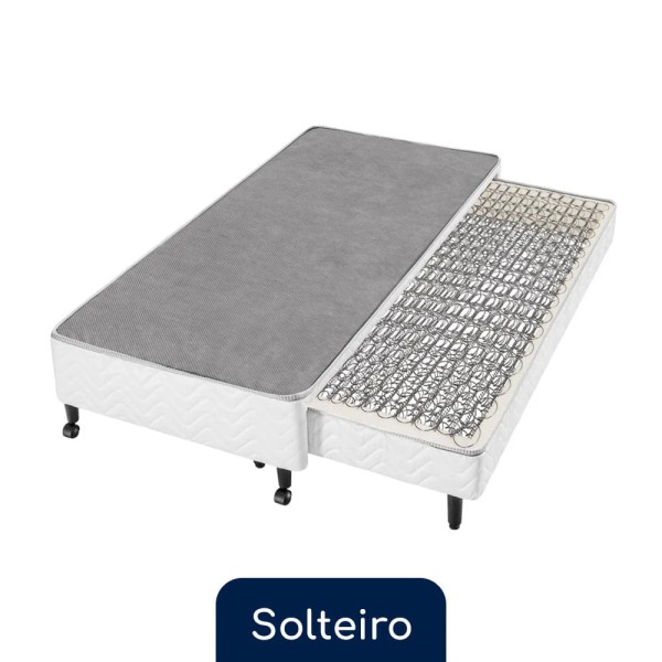 Encontraproduto.com.br - Box com Auxiliar Solteiro Molas TriPower Americanflex 88x188x40cm