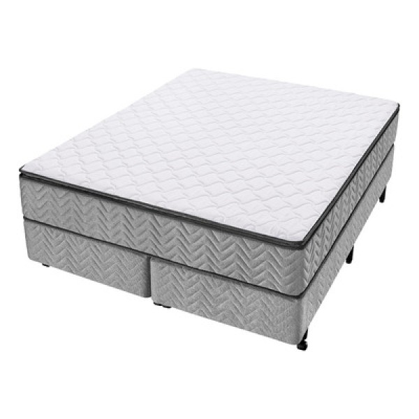 Encontraproduto.com.br - Conjunto Box Queen Molas Ensacadas Americanflex Flat 158x198x68cm