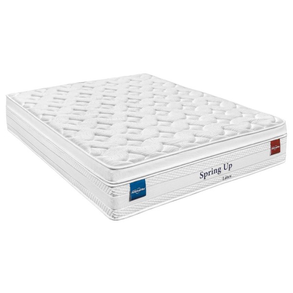 Encontraproduto.com.br - Conjunto Box Super King Molas Ensacadas Americanflex Spring Up Látex 193x203x71cm
