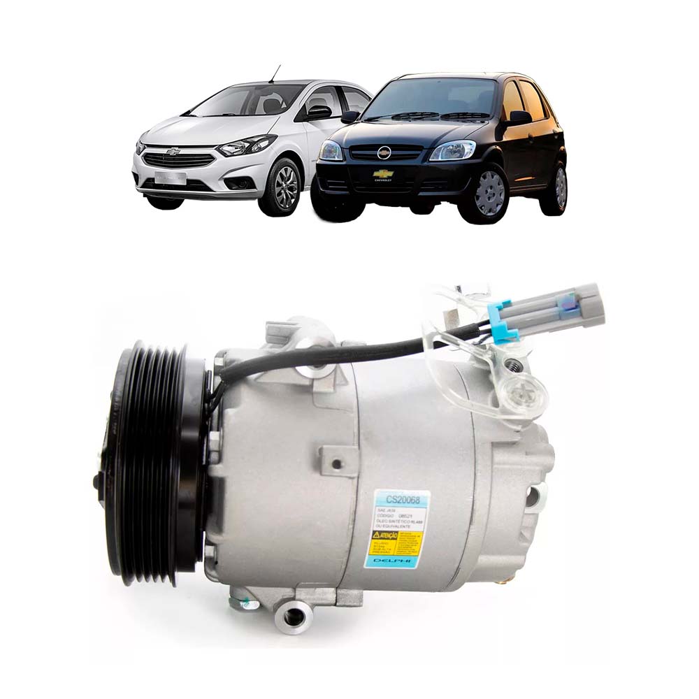 Encontraproduto.com.br - Compressor De Ar Condicionado Gm Celta 1.0 Flex 2009 A 2016