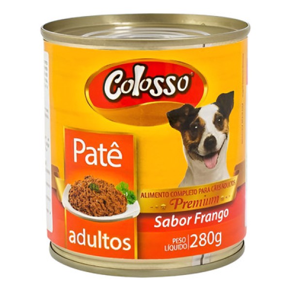 Encontraproduto.com.br - Ração Para Cães Colosso Adultos Patê Premium Sabor Frango 280g