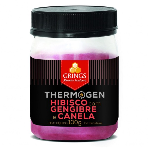 Encontraproduto.com.br - Thermogen Sabor Hibisco com Canela e Gengibre 100g - Grings