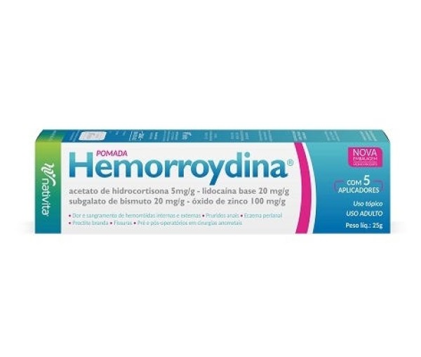Encontraproduto.com.br - Hemorroydina Pomada com 25g - Nativa