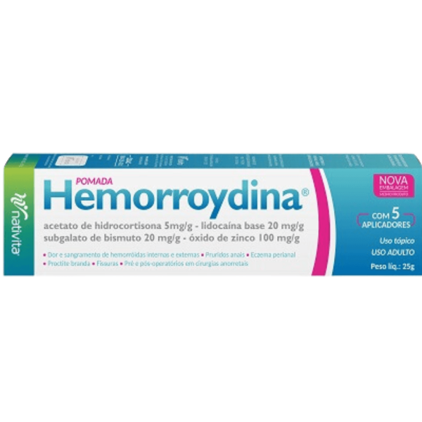 Encontraproduto.com.br - Hemorroydina Pomada com 25g - Nativa