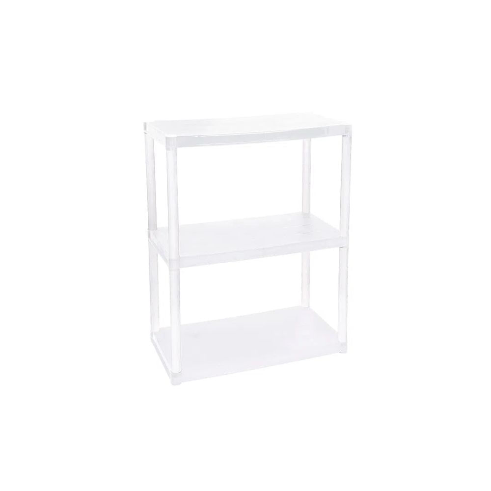 Estante Plastico 3 Andares Branca Plasnew