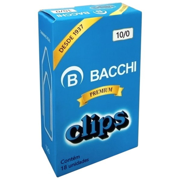 Encontraproduto.com.br - Clipes para Papel Aço Galvanizado Nº 10/0 6,4cm Premium Cx/18 unidades