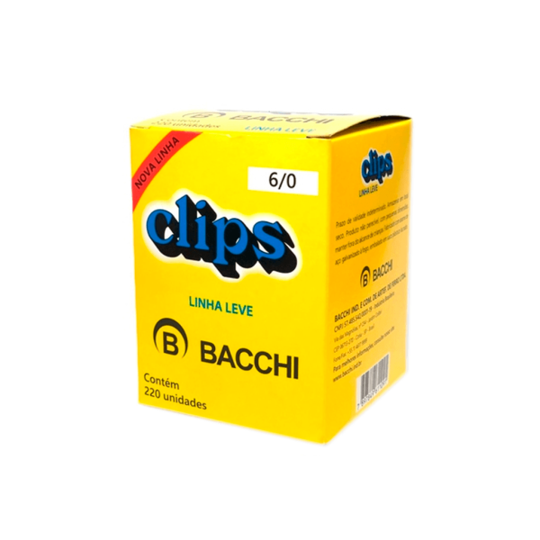 Encontraproduto.com.br - Clipes para Papel Aço Galvanizado Nº 6/0 4,55cm Leve Cx/220 unidades