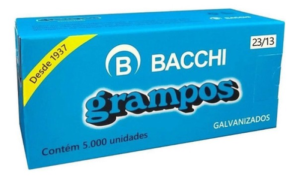 Encontraproduto.com.br - Grampo 23/13 Galvanizado Com 5000 Un - Bacchi