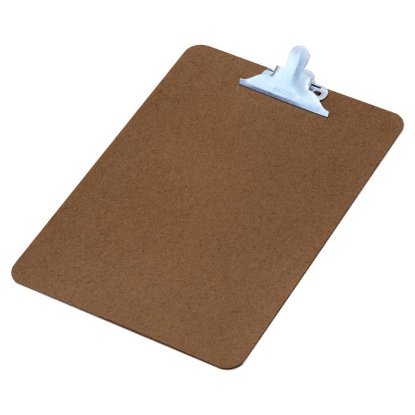 Encontraproduto.com.br - Prancheta Duratex Ofício 24x34cm com Prendedor Metálico Bacchi