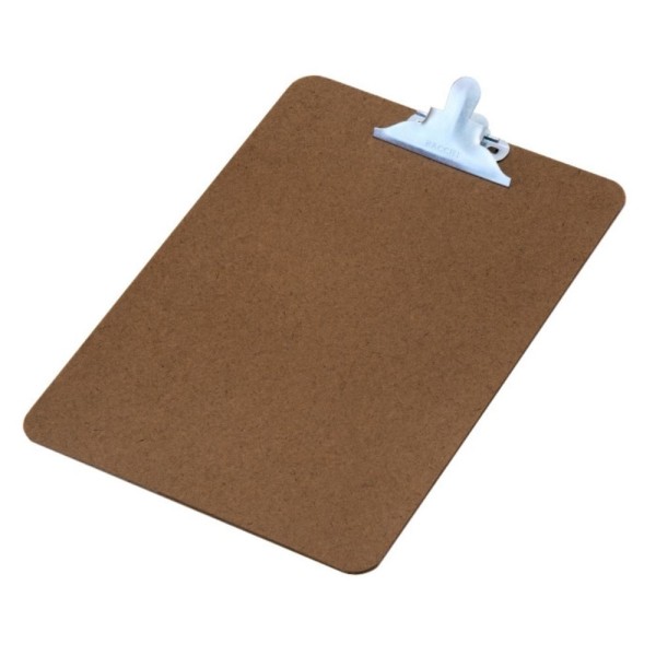 Prancheta Duratex Ofício 24x34cm com Prendedor Metálico Bacchi