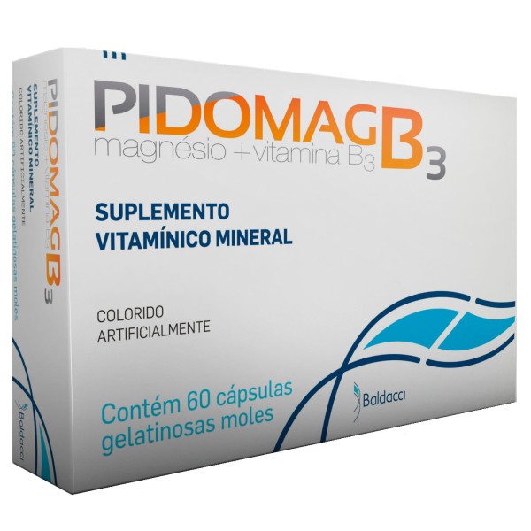Encontraproduto.com.br - Pidomag B3 60 Cápsulas Gelatinosas Moles