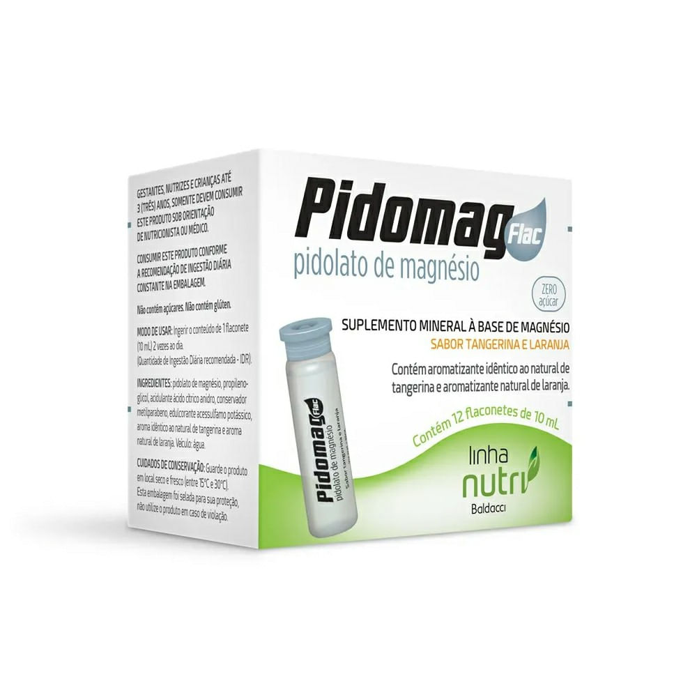 Encontraproduto.com.br - Suplemento Vitamínico Pidomag Baldacci 12 Flaconetes