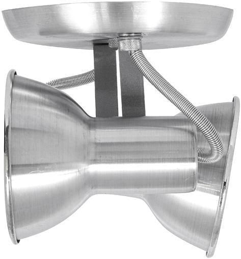 Spot de Sobrepor 2 Lâmpadas Farol Até 100W Aluminio Jm 234/2Es Escovado Bivolt