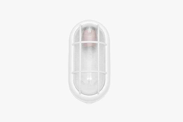 Luminária 1 Lâmpada Tartaruga Parede Cilíndrica Até 100W TermoPlástico Jm 416-Br Branco Bivolt