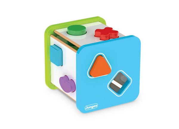 Encontraproduto.com.br - Cubo Didatico P Bebe Formas Geometricas Brinquedo Educativo